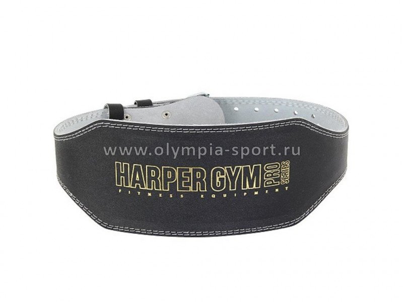 Пояс для тяжелой атлетики (широкий) Jabb/Harper Gym JE-2622 черный нат.кожа