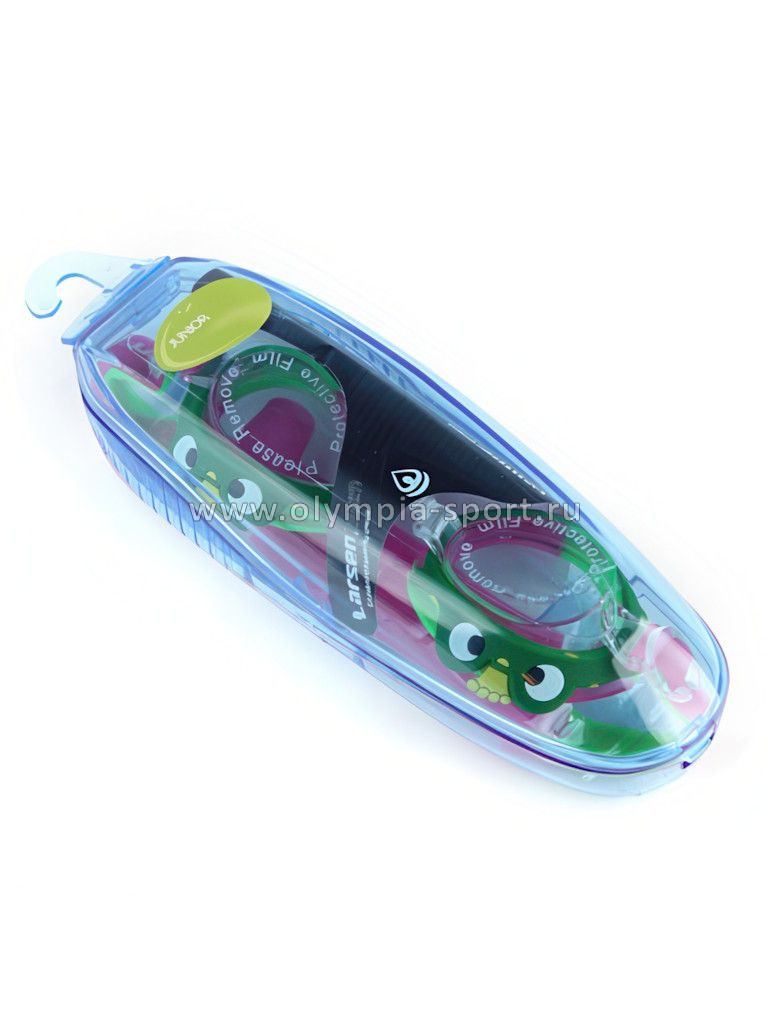 Очки для плавания Larsen DR-G1721 Лягушонок детские (4-6 лет)
