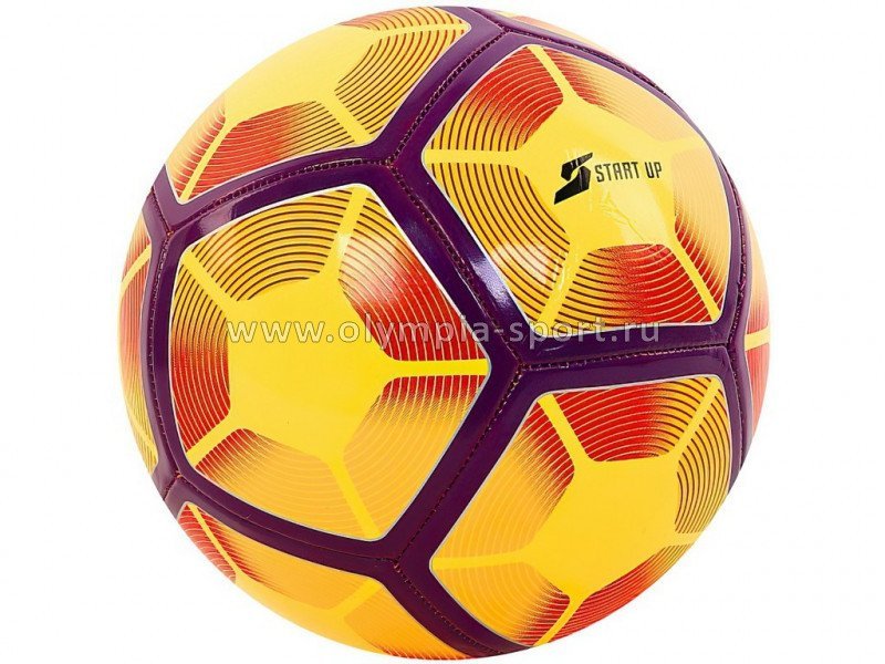 Мяч футбольный для отдыха Start Up E5126 желт/фиолетов р5
