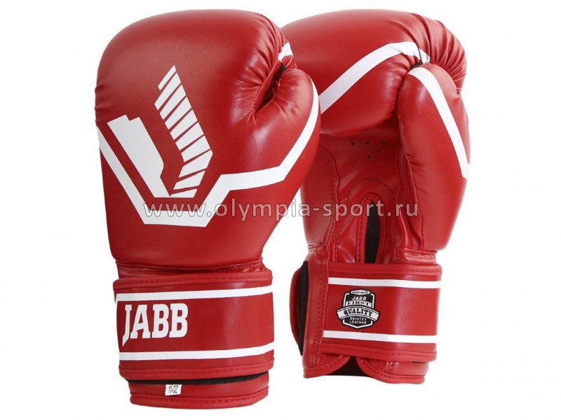 Перчатки бокс. (иск.кожа) Jabb JE-2015/Basic 25 красный 10 ун.