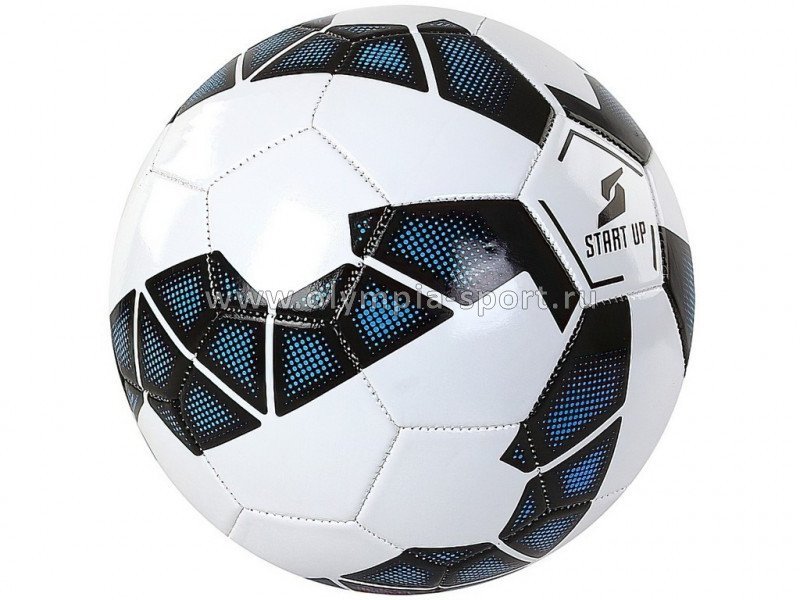 Мяч футбольный для отдыха Start Up E5131 белый/чёрный р5