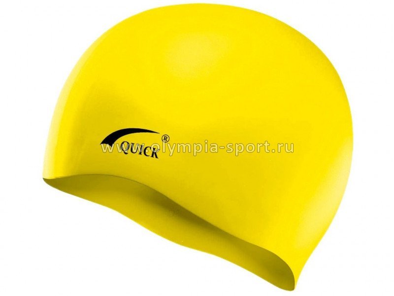 Шапочка для плавания SC-ц, силикон, большой размер, желтый (06106)