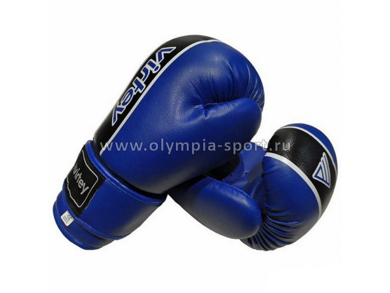 Перчатки боксерские Virtey BG10 цв.синий