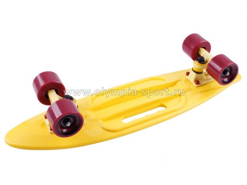 Скейтборд Fishboard 23" print (mini) yellow