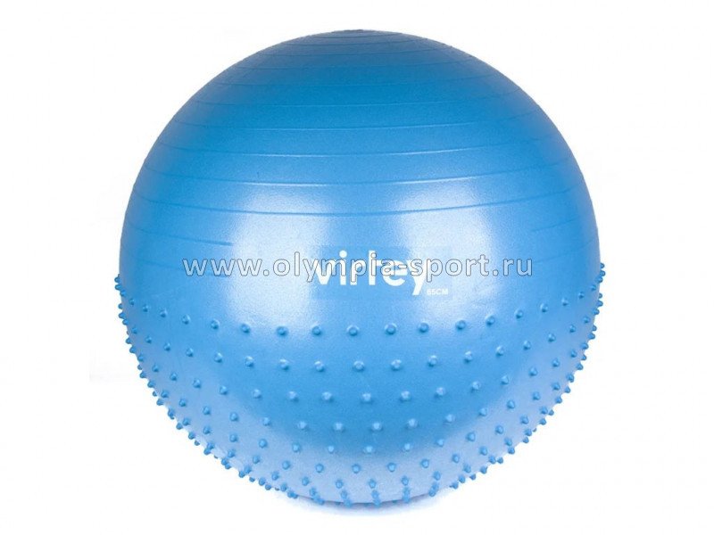 Мяч гимнастический Virtey LGB-1504 65см, полумассажный, light blue