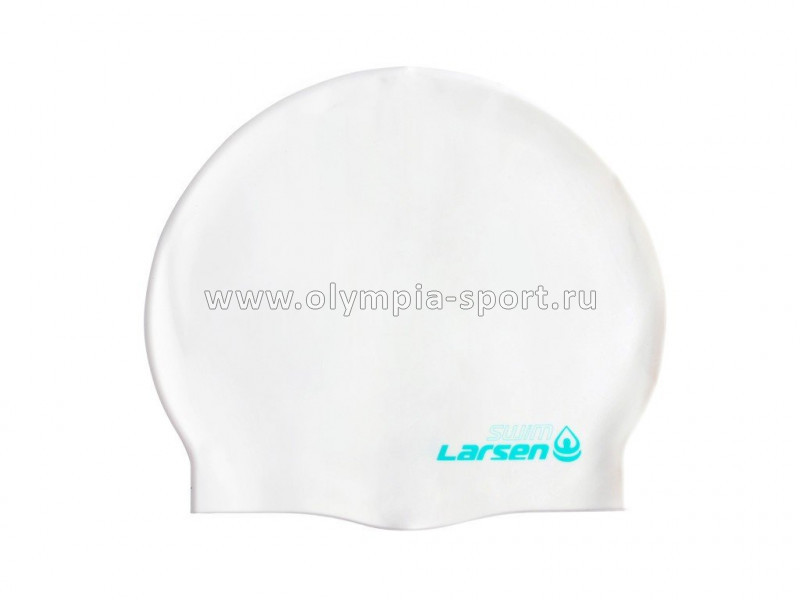 Шапочка для плавания Larsen MC43 силикон, белый