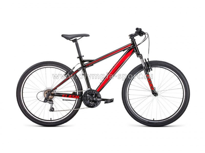 Велосипед Forward FLASH 26 1.0 (26" 21ск рост 15") черный/красный