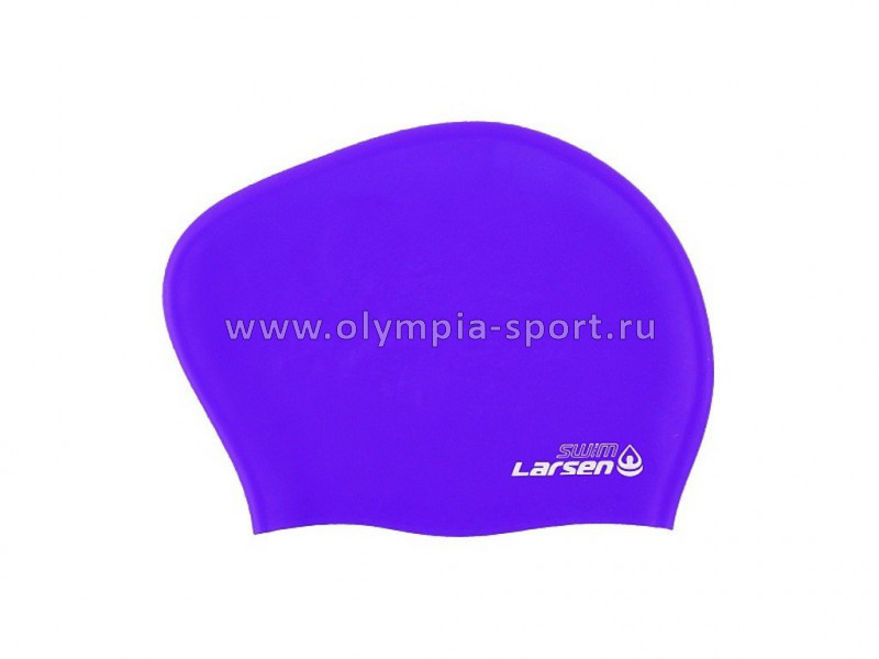 Шапочка для плавания Larsen LC-SC804 для длинных волос фиолетовый