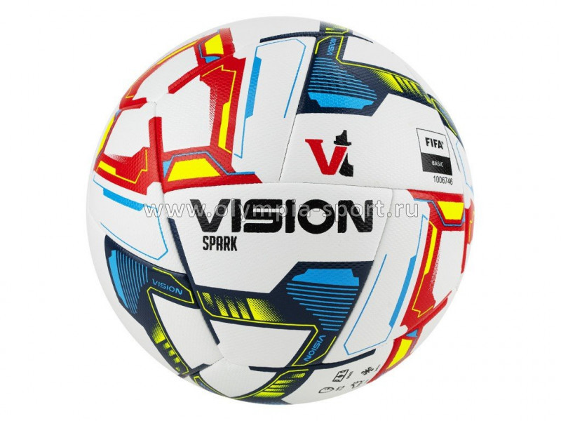 Мяч футбольный VISION Spark р.5, FIFA Basic, мультиколор