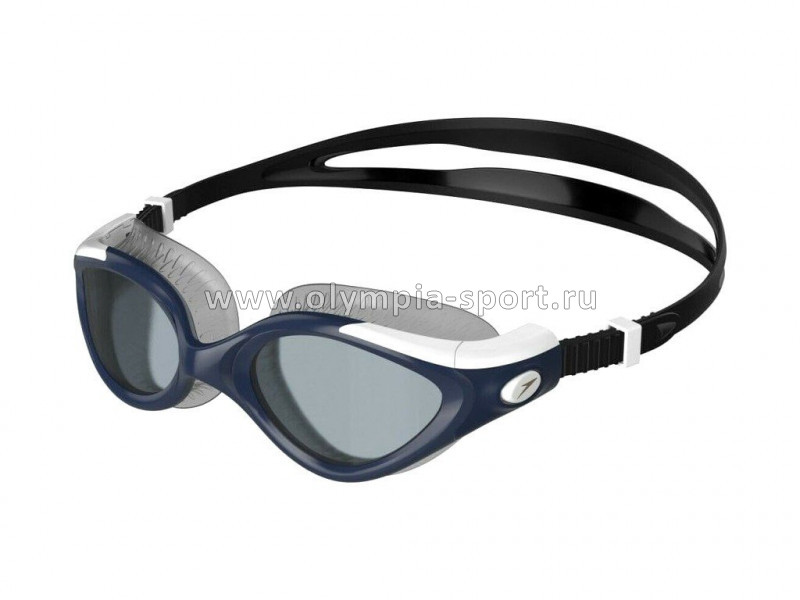 Очки для плавания SPEEDO Futura Biofuse Flexiseal, дымчатые линзы, синяя оправа