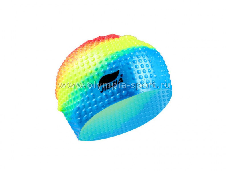 Шапочка для плавания силиконовая Bubble Cap (мультиколор) E38927