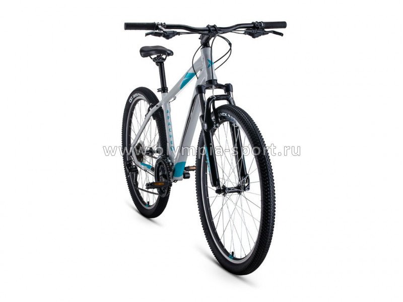 Велосипед Forward APACHE 27.5 1.0 (27,5" 21ск рост 19") серый/бирюзовый