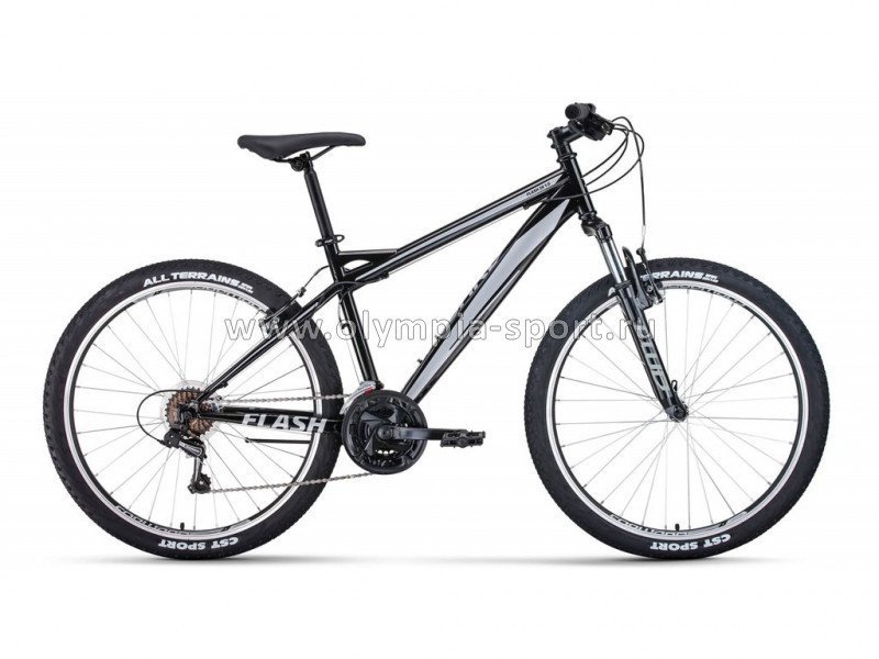 Велосипед Forward FLASH 26 1.0 (26" 21ск рост 15") черный/серый