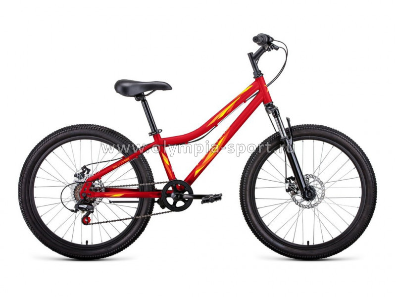 Велосипед Forward IRIS 24 2.0 D (24" 6ск рост 12") красный/желтый