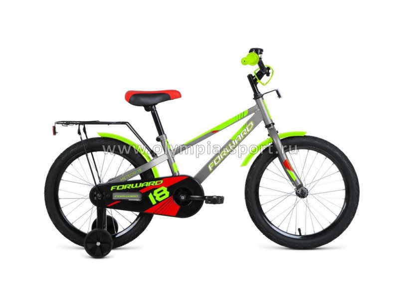 Велосипед Forward METEOR (18" 1 ск) серый/зеленый