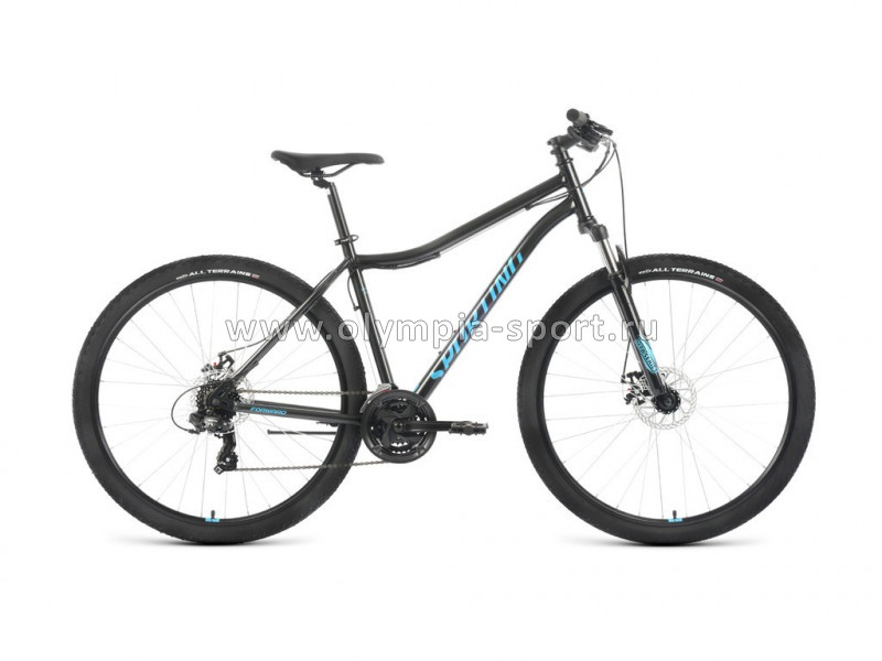 Велосипед Forward SPORTING 29 2.2 D (29" 21ск рост 19") черный/бирюзовый
