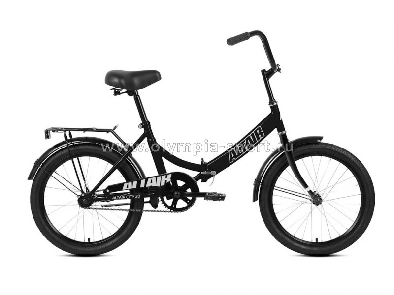 Велосипед Altair City 20 (20" 1ск рост 14" скл.) черный/серый