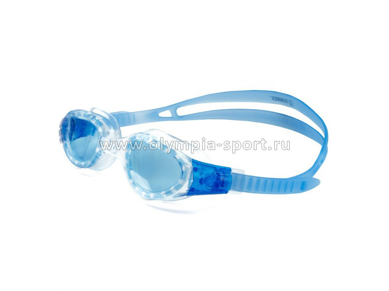 Очки для плавания детские TORRES Leisure Junior, голуб.линзы, прозр. оправа