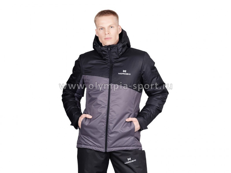 Куртка утепленная Nordski Active Black/Grey 346201