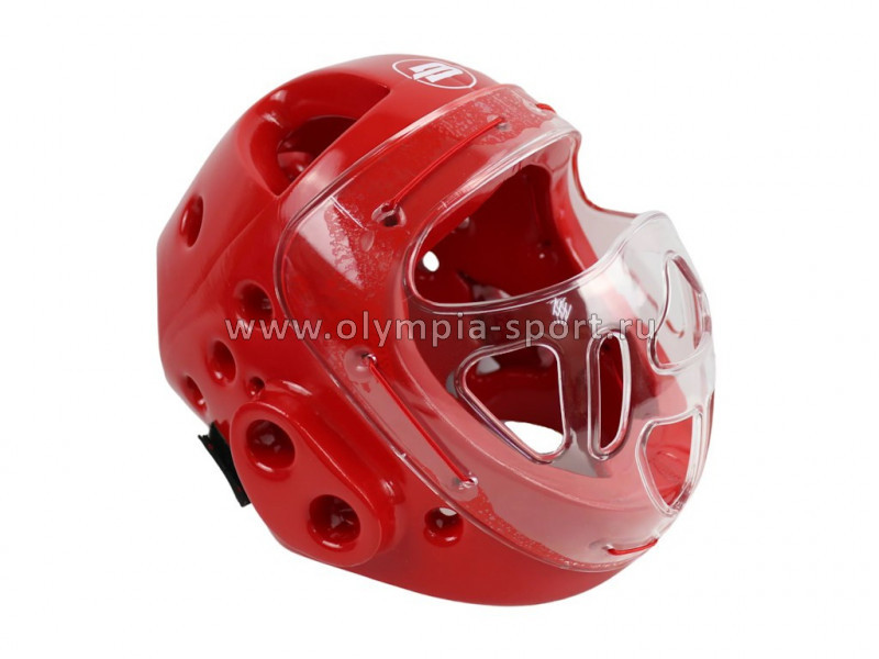 Шлем для тхеквандо с маской BoyBo красный