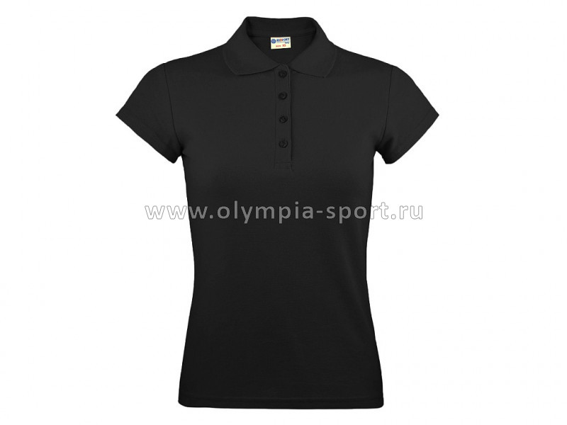 RedFort Рубашка-поло женская черная р.XL (50)