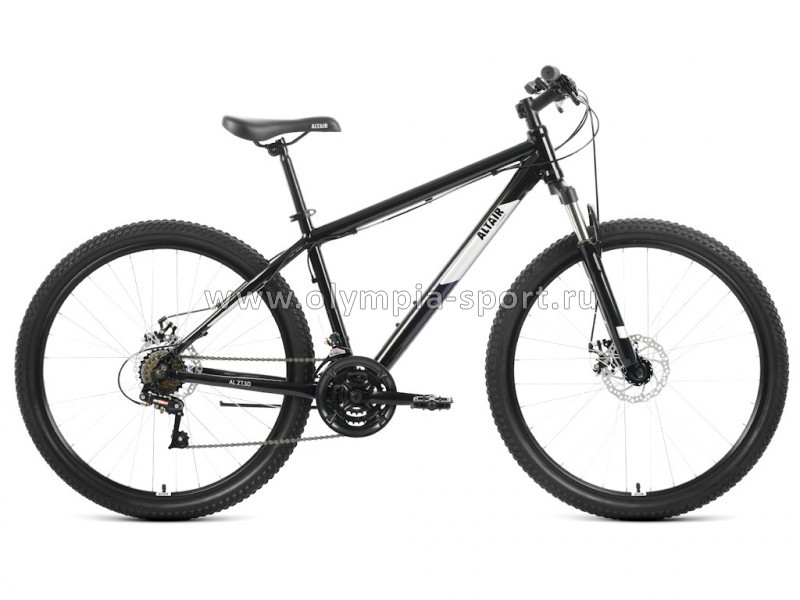 Велосипед Altair AL 27,5 D (27,5" 21ск рост 15") черный/серебристый