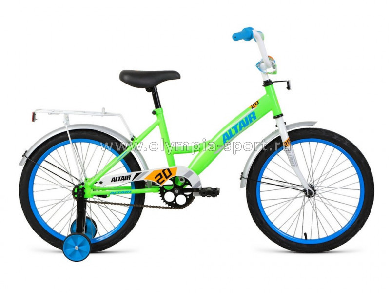 Велосипед ALTAIR KIDS 20 (20" 1ск рост 13") ярко-зеленый/синий