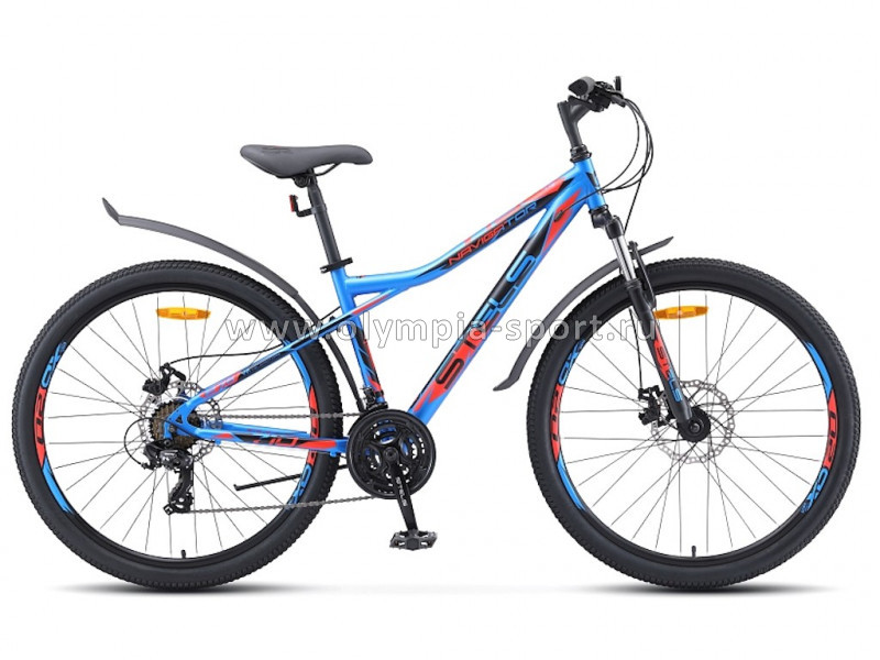 Велосипед Stels Navigator-710 MD (27,5" 21ск рост 16) синий/черн./красн.