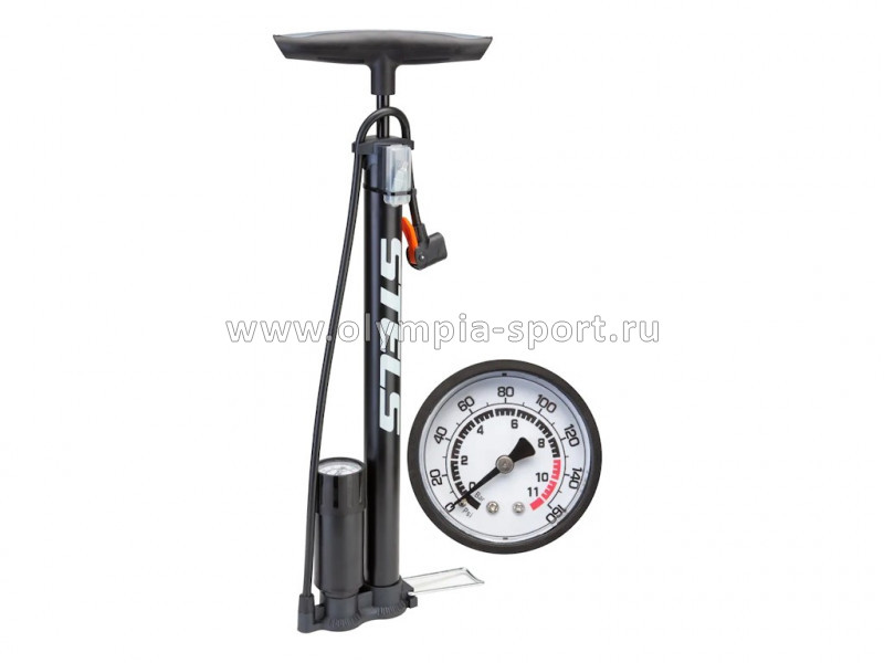 Насос напольный ручной P38BC-01 Stels алюм. с манометром, 500 мм