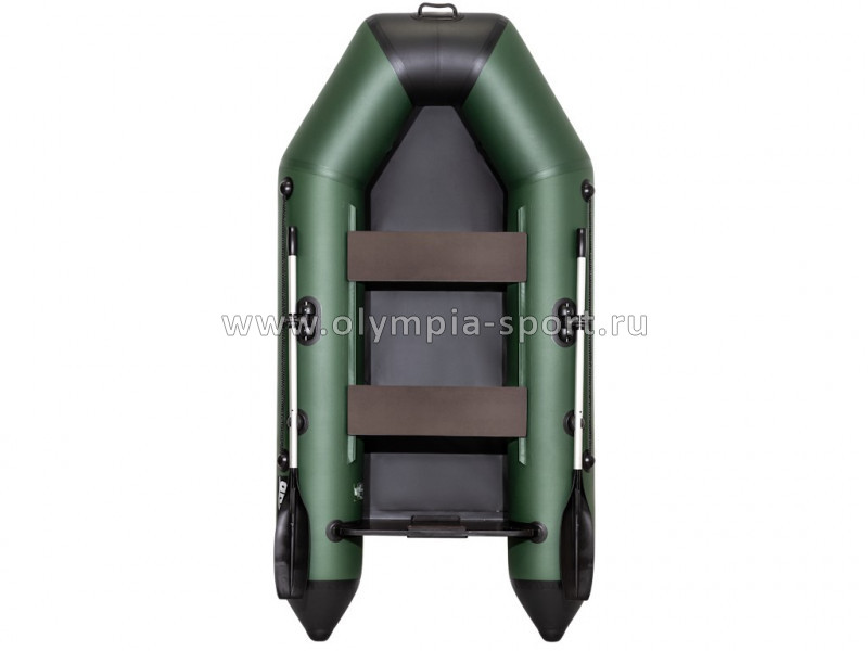 Лодка Аква 2600 зеленый/черный