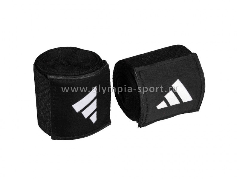 Бинты бокс. Adidas Boxing IBA Pro Hand Wrap черные (длина 4.5 м)