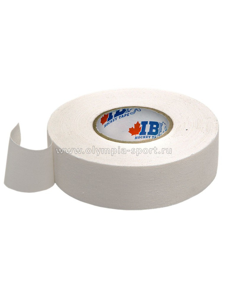 Лента хоккейная для крюка IB Hockey Tape, 25ммх18м, белый