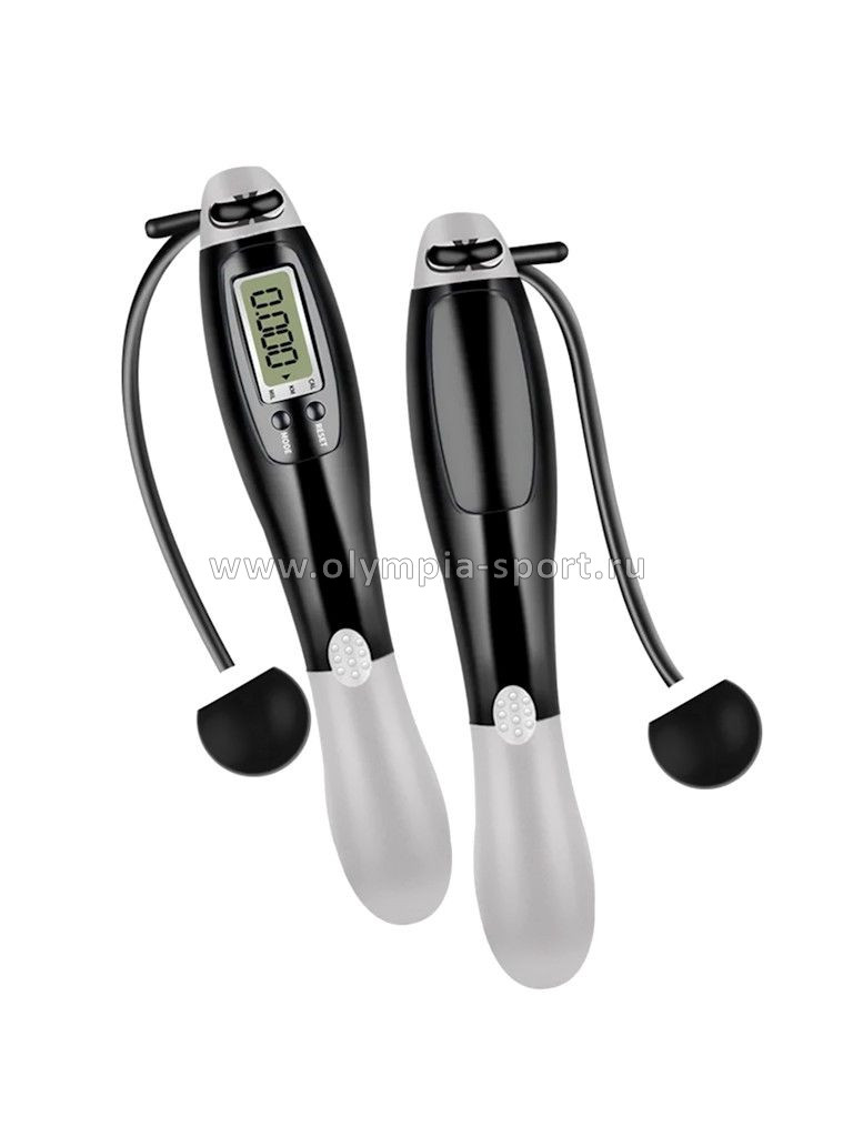 Скакалка UNIX Fit с электронным счетчиком, черная.