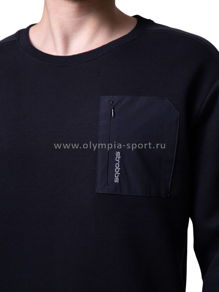 Свитшот мужской Strobbs E2399-2 темно-синий