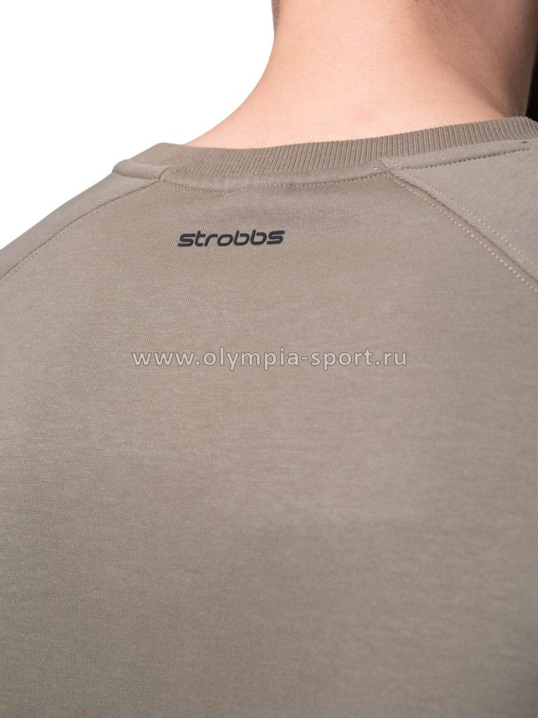 Свитшот мужской Strobbs E2399-24 серо-зеленый р.L