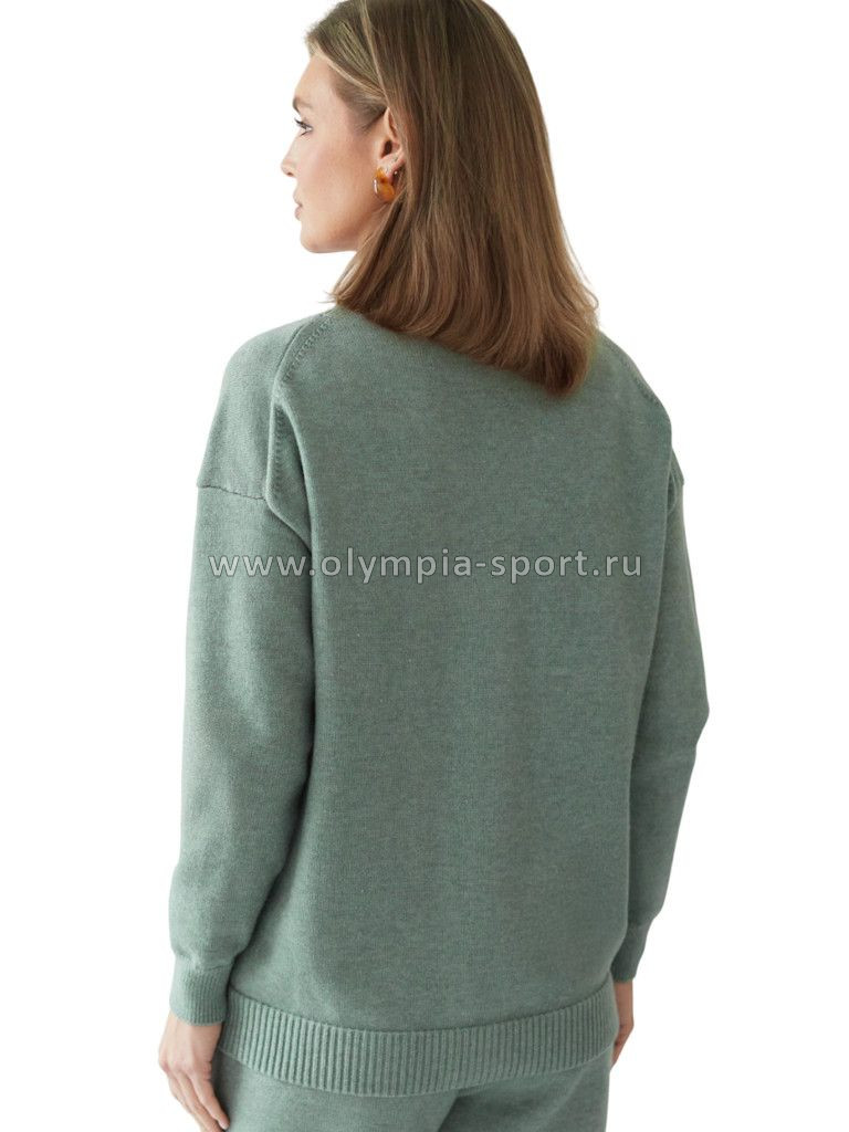 Кардиган женский D31.147 светло-оливковый меланж