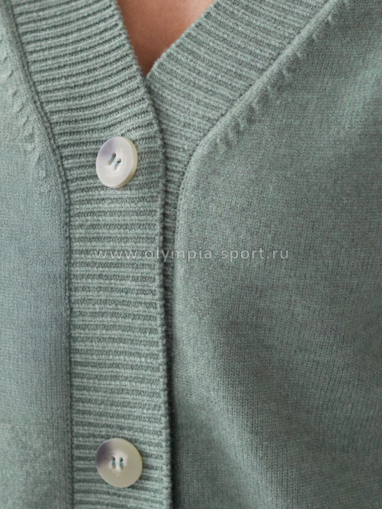 Кардиган женский D31.147 светло-оливковый меланж