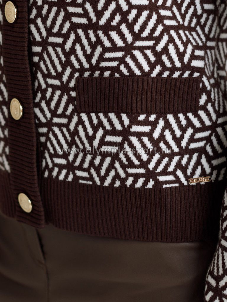 Кардиган женский D31.150 кофейный