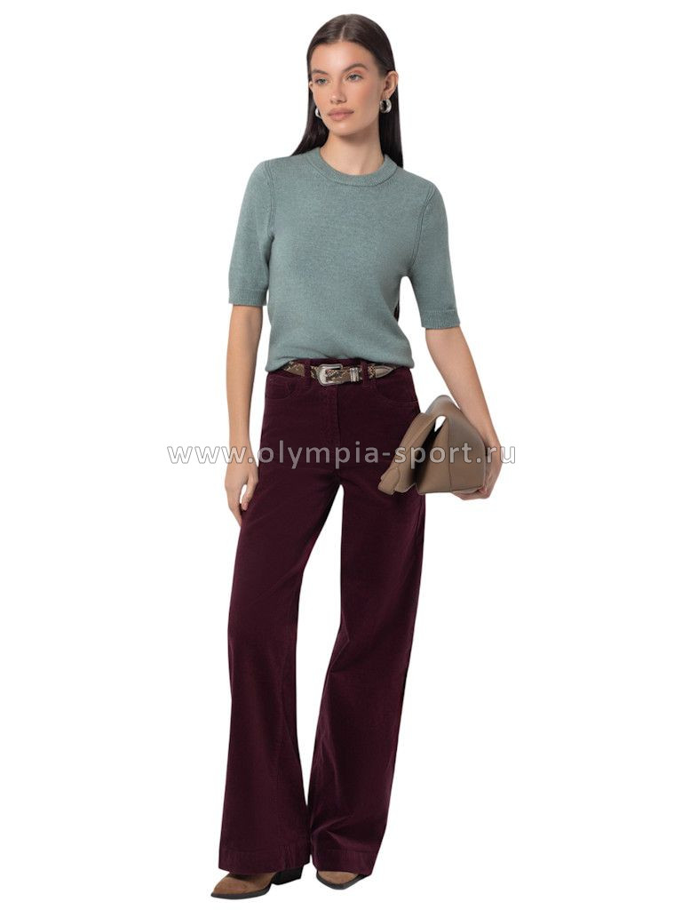 Джемпер женский D39.358 светло-оливковый меланж