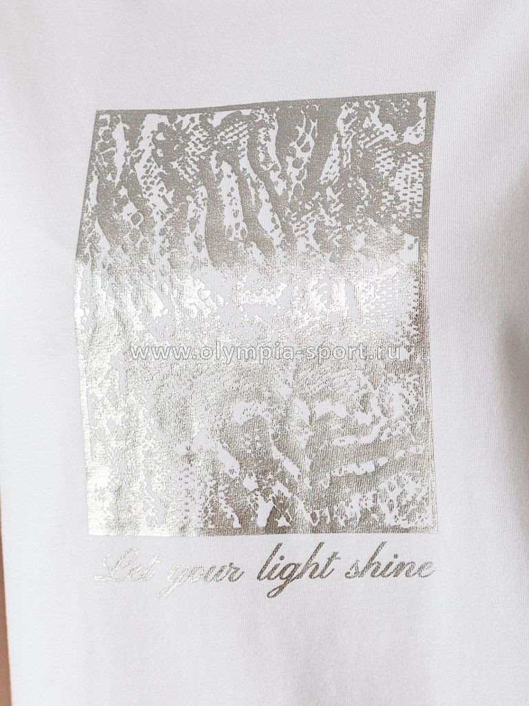 Футболка женская D49.110 белый_light shine