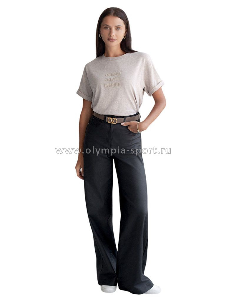 Футболка женская D49.117 кофейный меланж_create