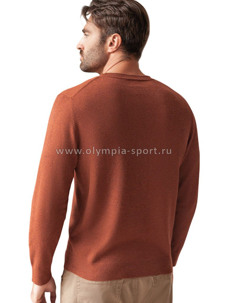 Джемпер мужской U39.014 терракотовый меланж