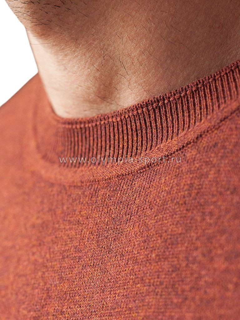 Джемпер мужской U39.014 терракотовый меланж