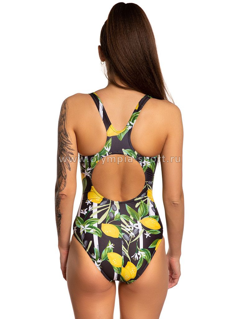 Купальник спортивный жен. Mad Wave Wave Anti-chlor C4 Yellow