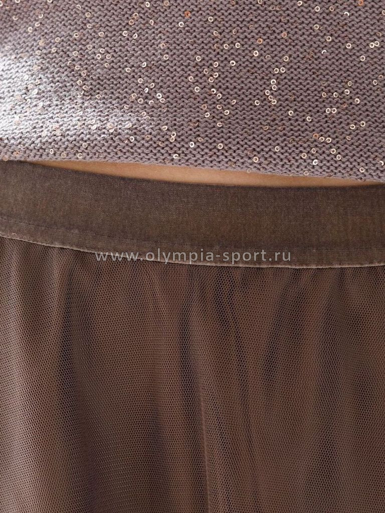 Юбка женская Vilatte D26.204 кофейный