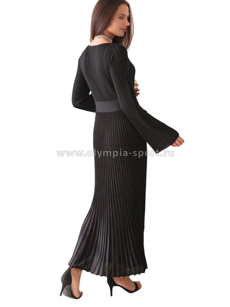 Платье вязаное женское Vilatte D32.102 черный