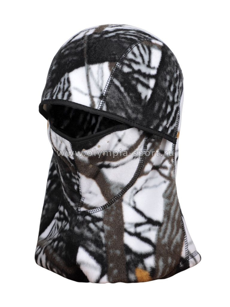 Шлем-маска тк.Windblock белый лес р. 58-60