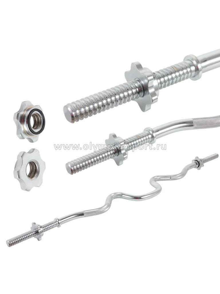 Гриф Z-образный Start Up Д25мм, дл1,2м, макс.вес 150кг + 2 замка-гайки HD6509