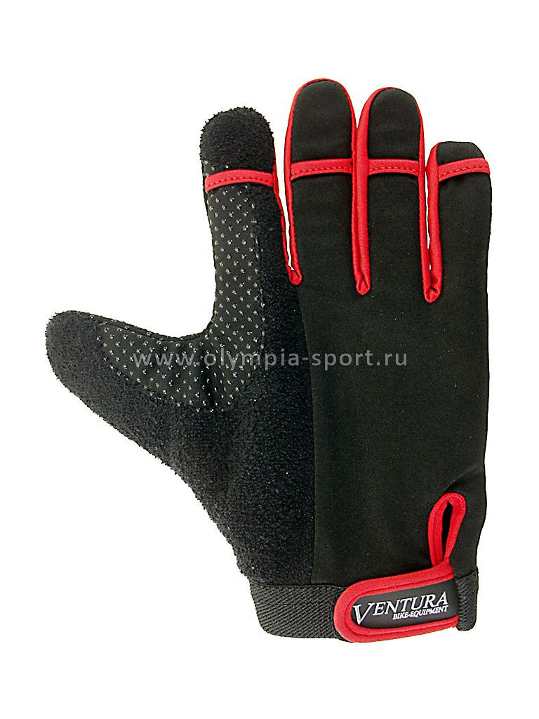 Велоперчатки Ventura гель/лайкра, антискольз., с петельками