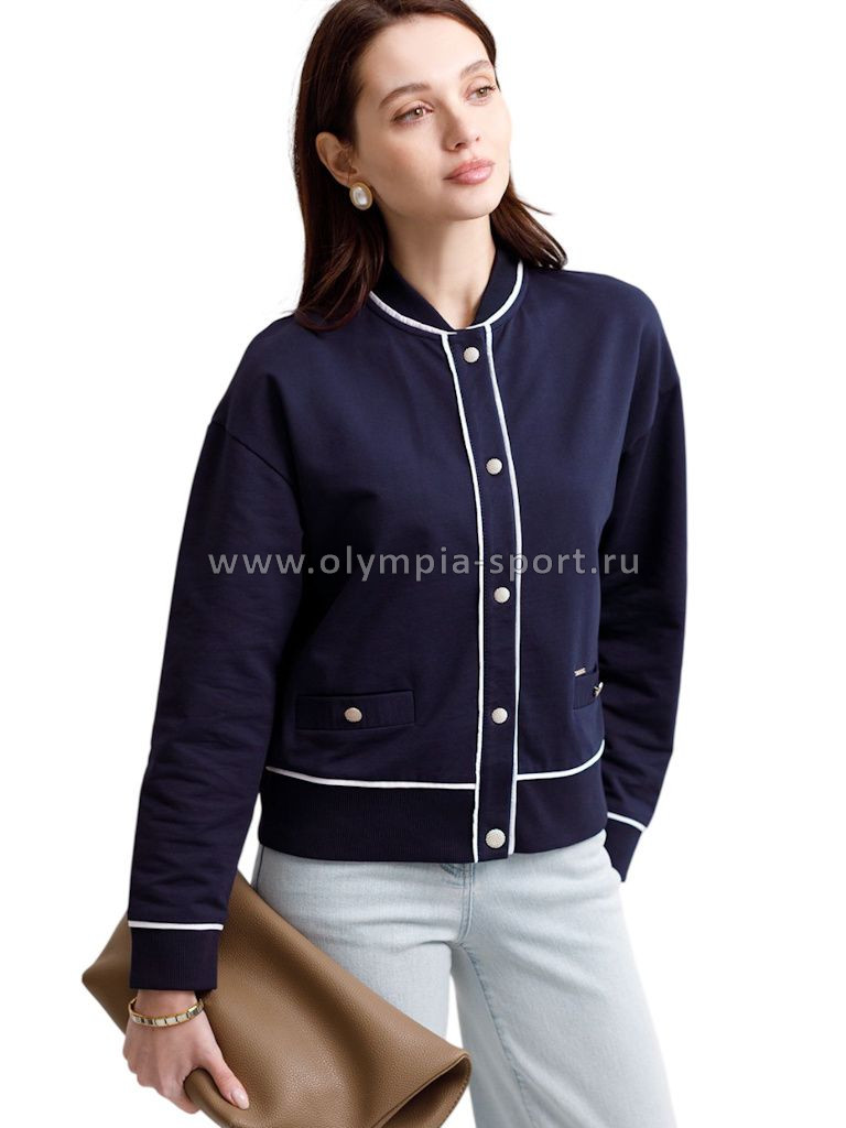 Джемпер женский Vilatte D49.166 т.синий